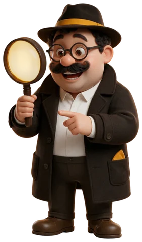 SearchDaddy, the detective mascot