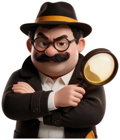 SearchDaddy, the detective mascot